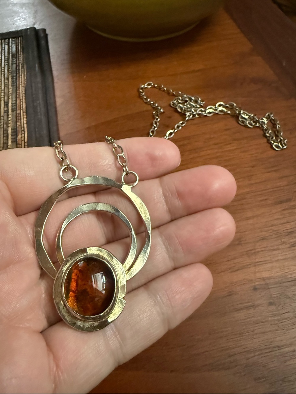 Rafael Canada Necklace Geometric Circles Brutalist Modernist Alfandary MCM